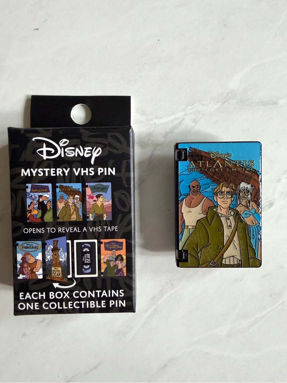 Disney Retro VHS Hinged Enamel Pin - Atlantis